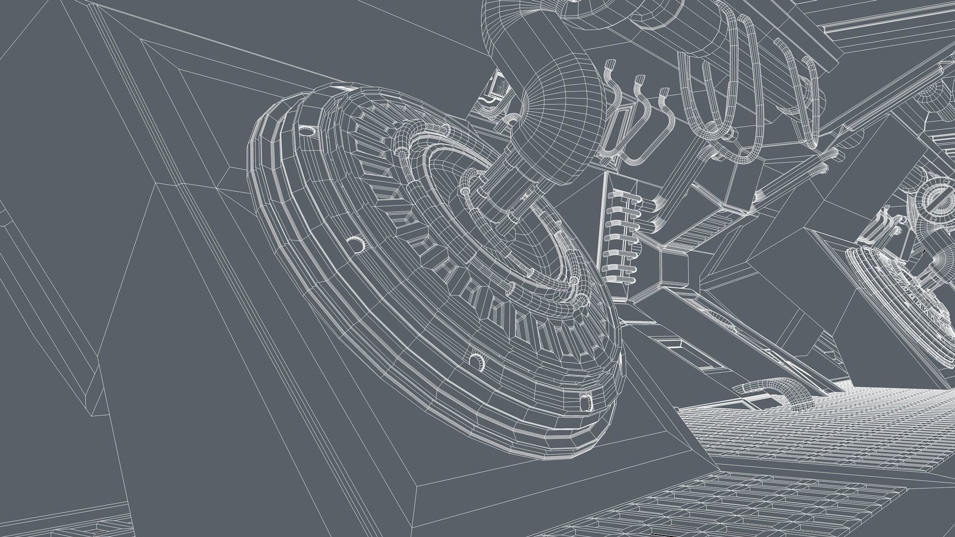 Sci Fi Corridor 3D model_18