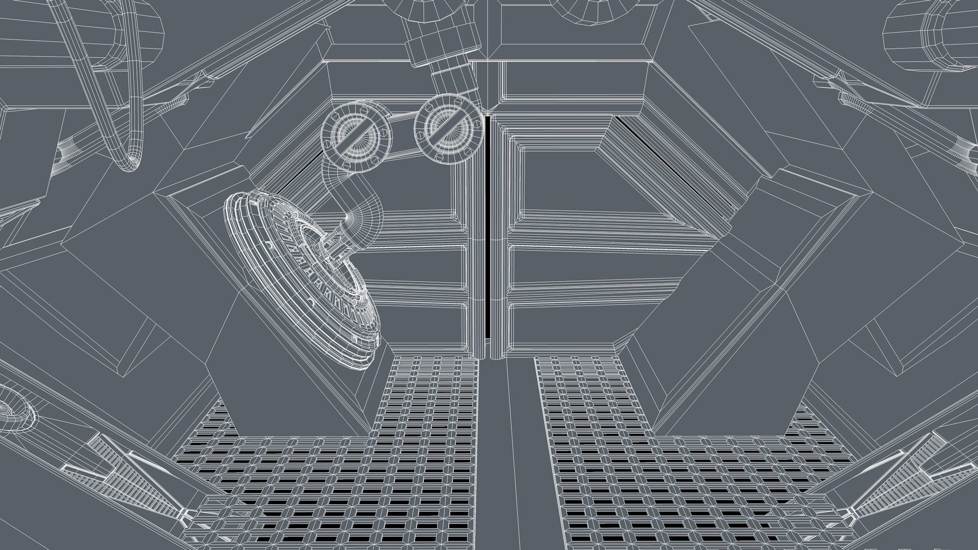 Sci Fi Corridor 3D model_22
