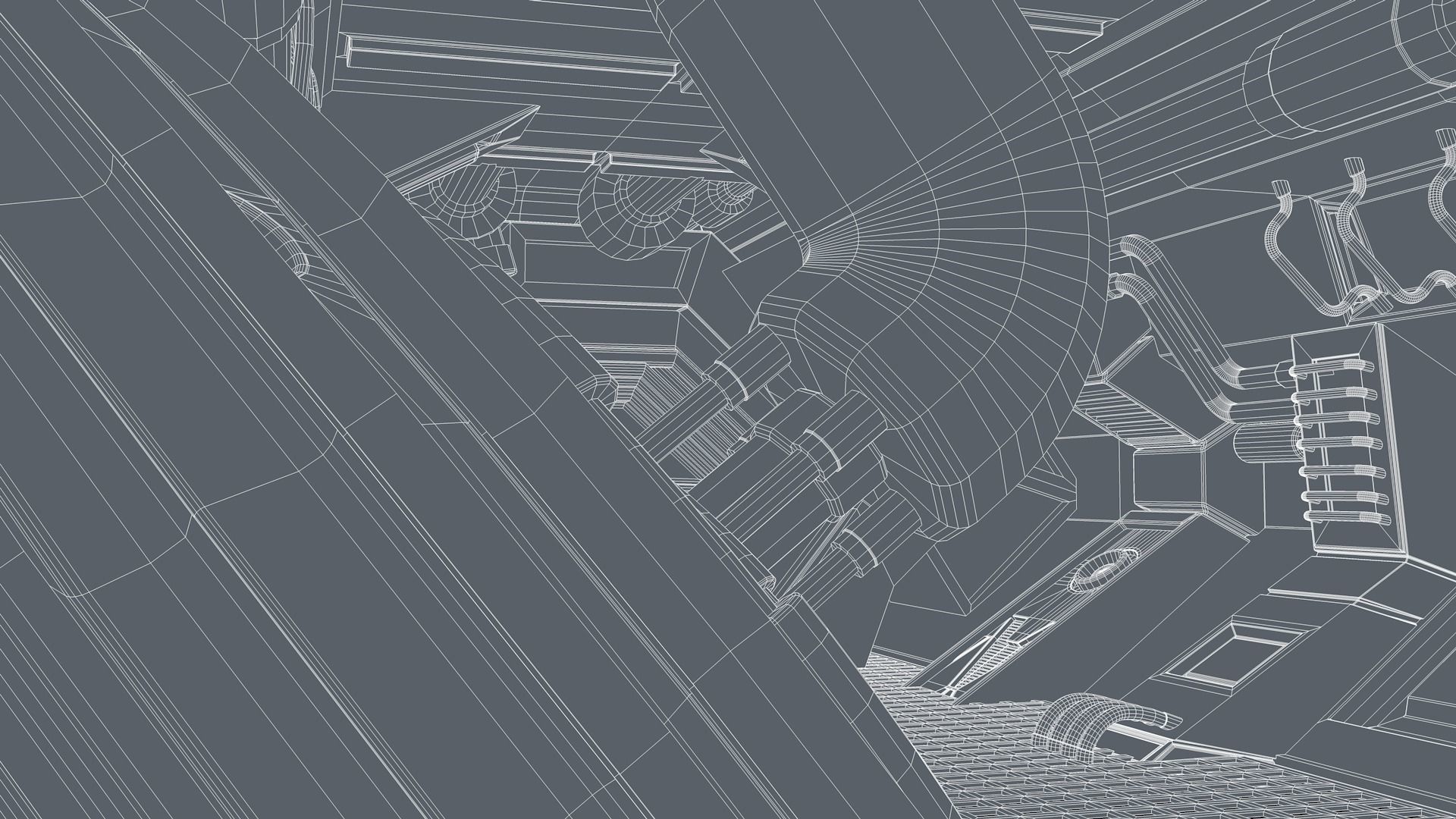 Sci Fi Corridor 3D model_21