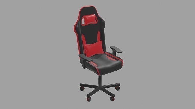 Gaming Chair Low-poly 3D model