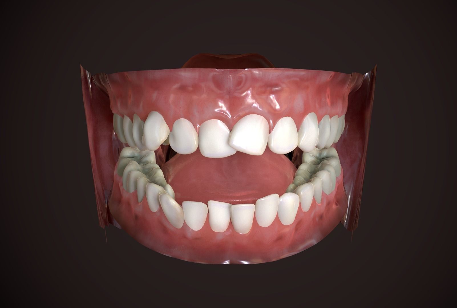 Great Teeth Collection - Mouth for character Low-poly 3D model_4