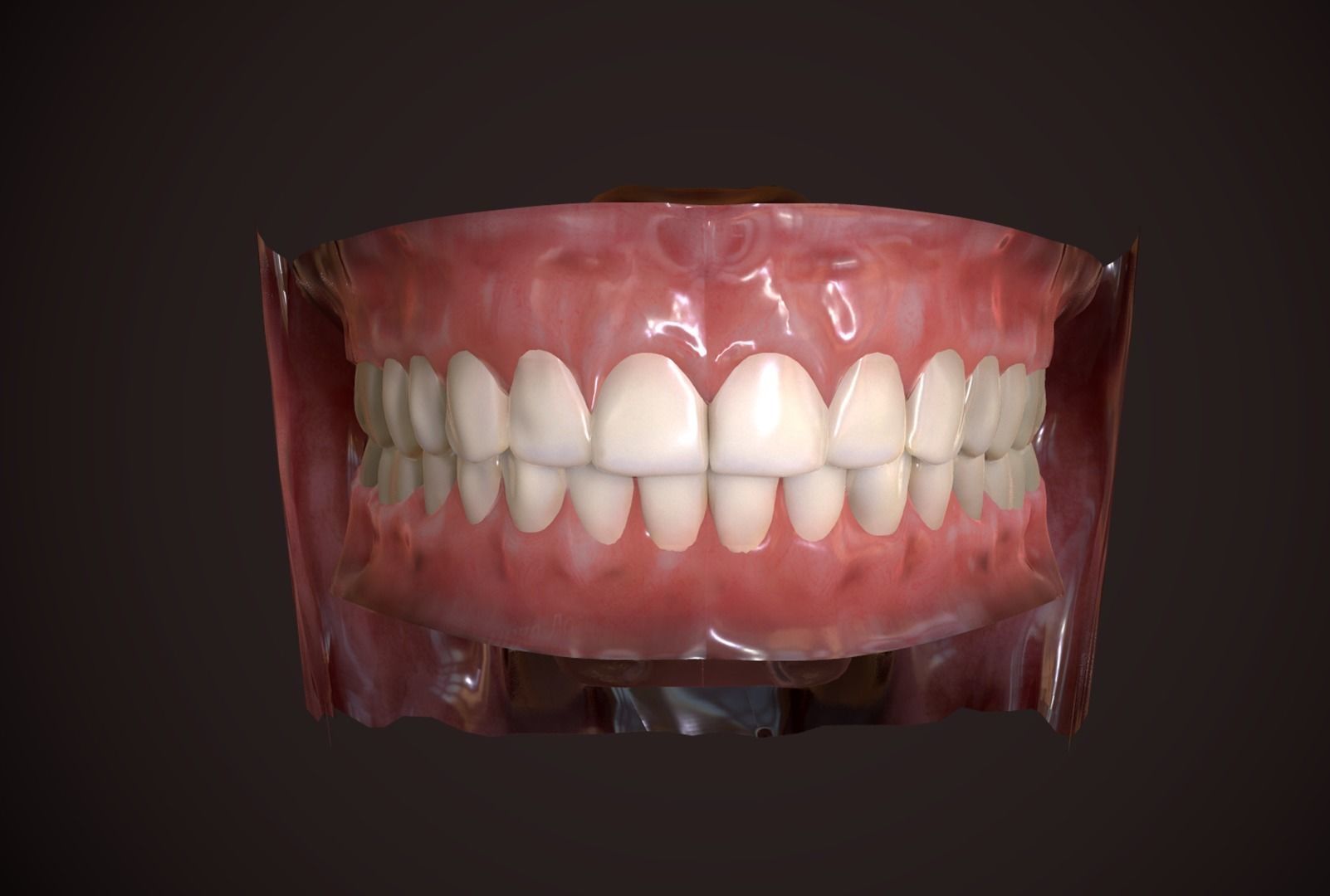 Great Teeth Collection - Mouth for character Low-poly 3D model_8