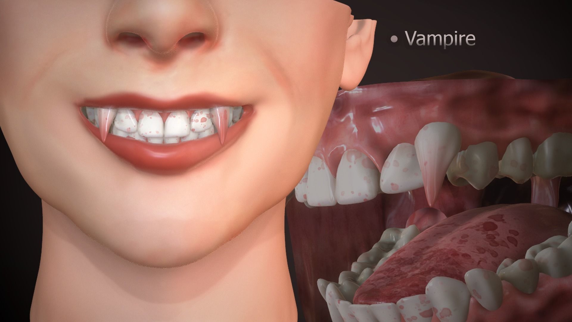 Great Teeth Collection - Mouth for character Low-poly 3D model_20