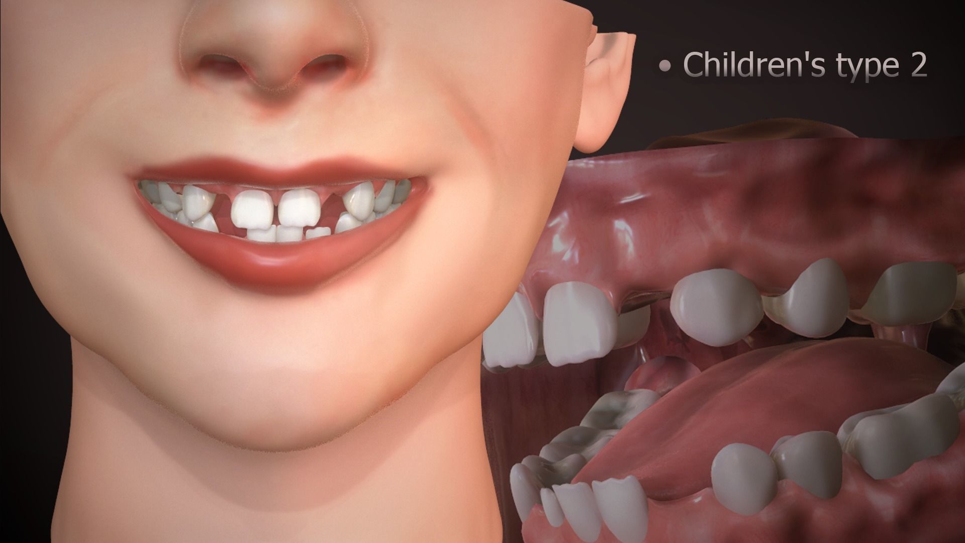Great Teeth Collection - Mouth for character Low-poly 3D model_21