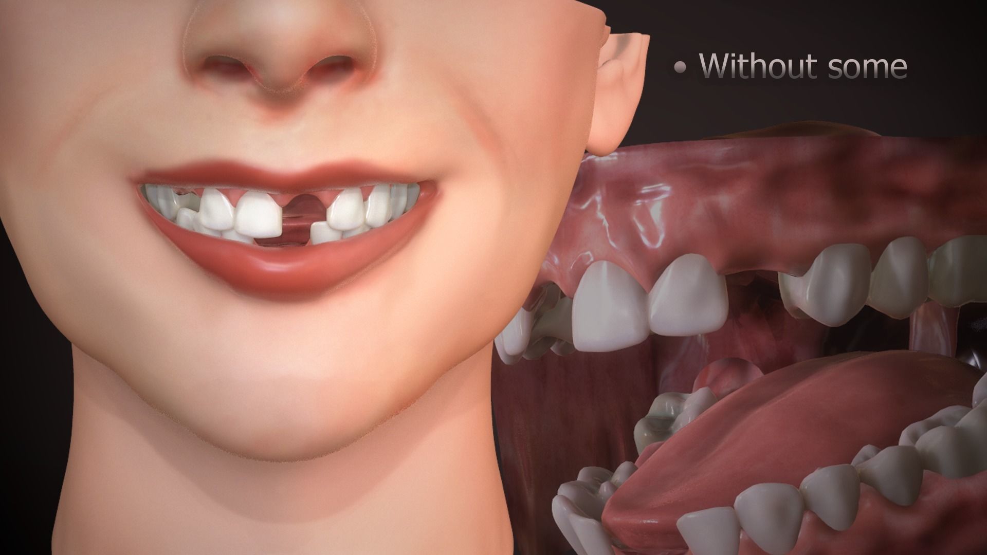 Great Teeth Collection - Mouth for character Low-poly 3D model_32