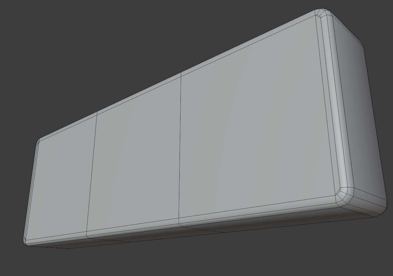 Blue Low-Poly Mailbox 2 Re-Textured Version Low-poly 3D model_3