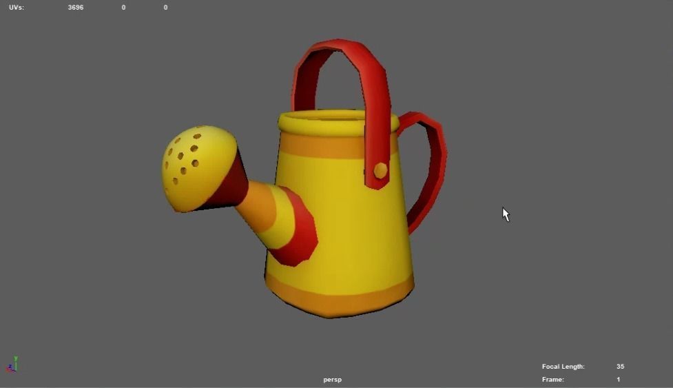 Watering Can 3D model_1
