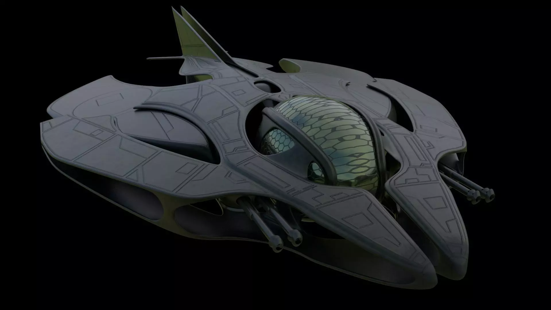 Alien spaceship 3D model