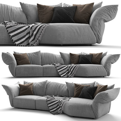 Sofa STANDARD Edra 3D model
