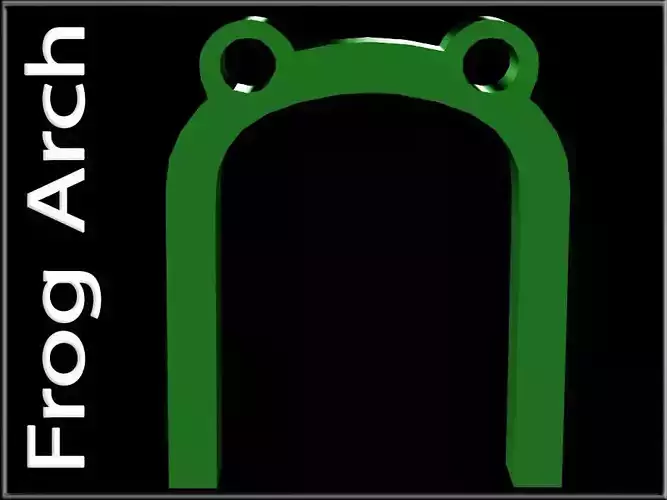 Frog Arch Low-poly 3D model