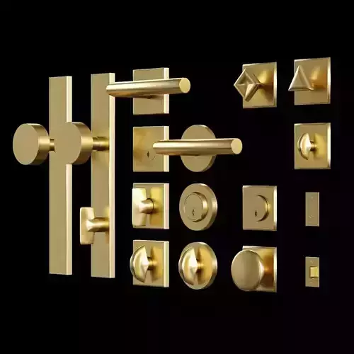 Door handle collection by School House 3D model