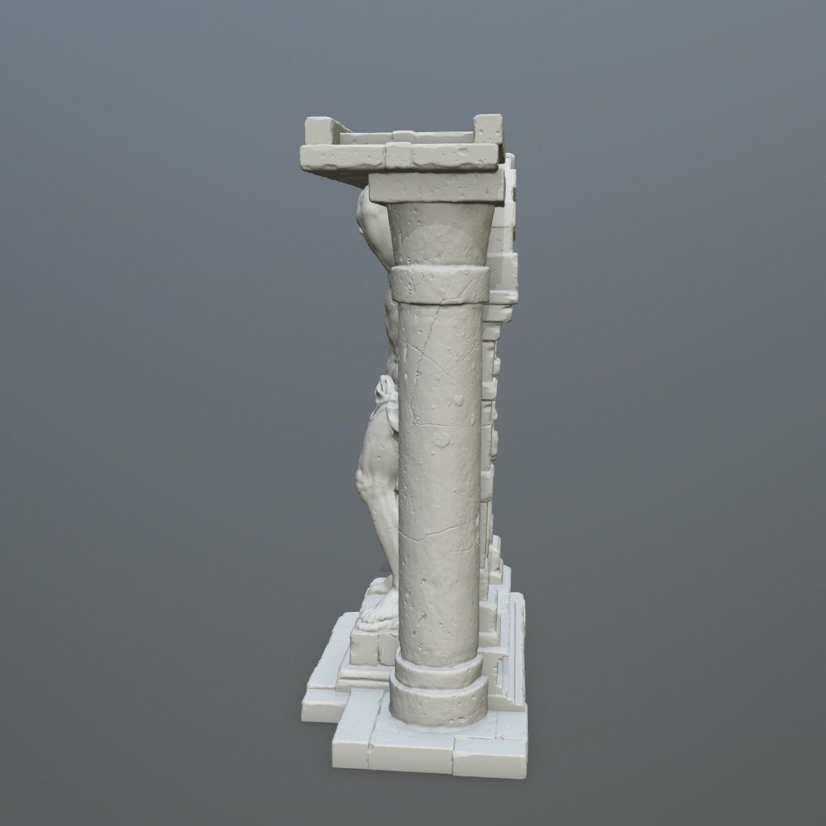 statue 2 column with 3D print model_6