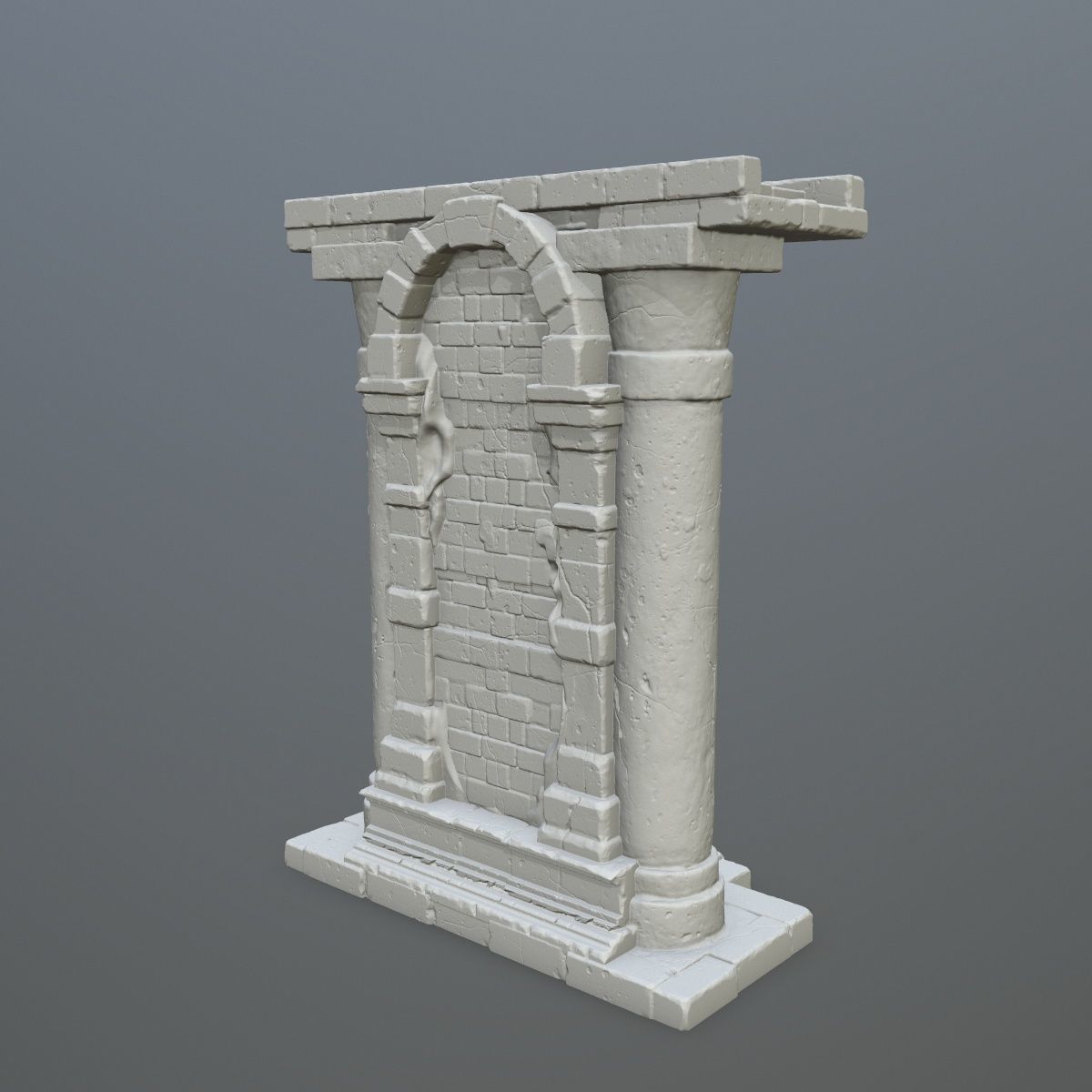 statue 2 column with 3D print model_3