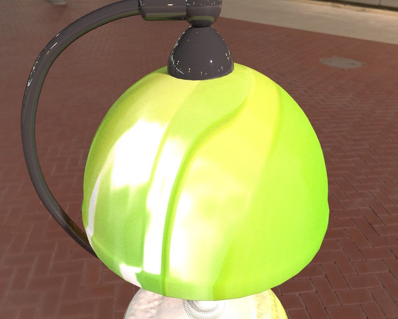 Plastic Lamp 3D model_1