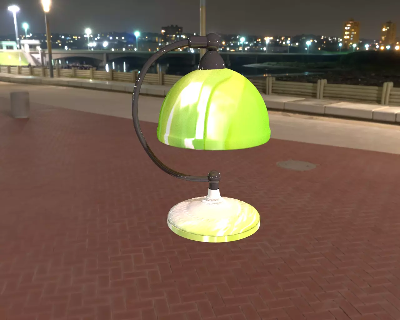 Plastic Lamp 3D model_0