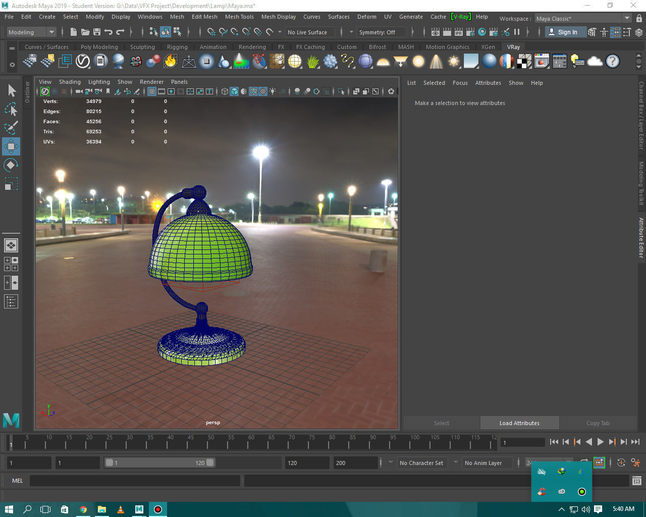 Plastic Lamp 3D model_5
