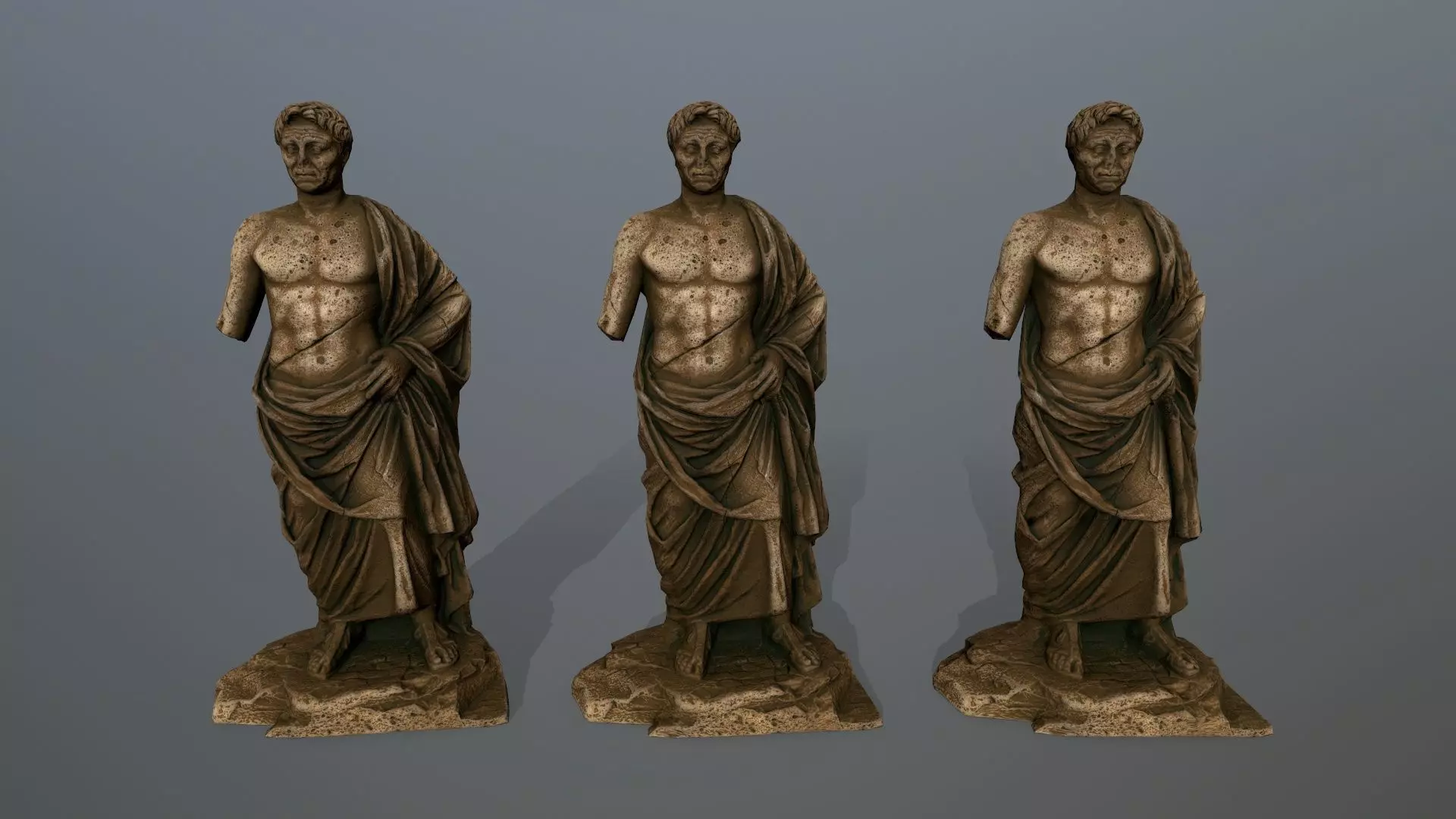 statue roman Low-poly 3D model