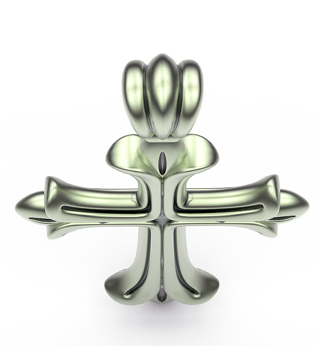 Cross Medieval 3D print model_3