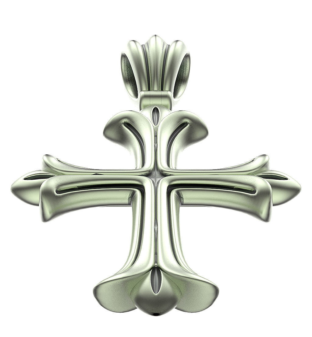 Cross Medieval 3D print model_4