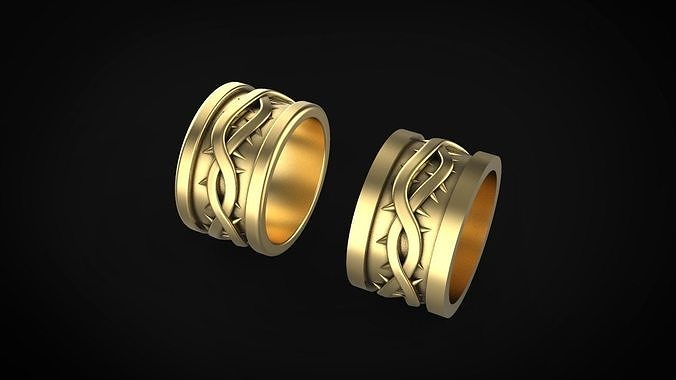 thorn wedding ring 3D print model
