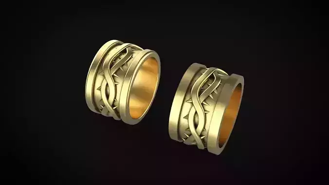 thorn wedding ring 3D print model