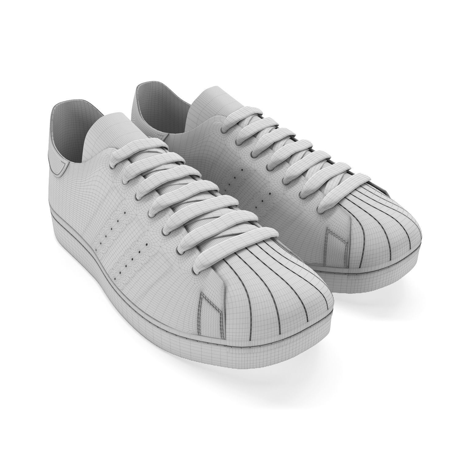 Sneakers Superstar 3D model 3D model_1