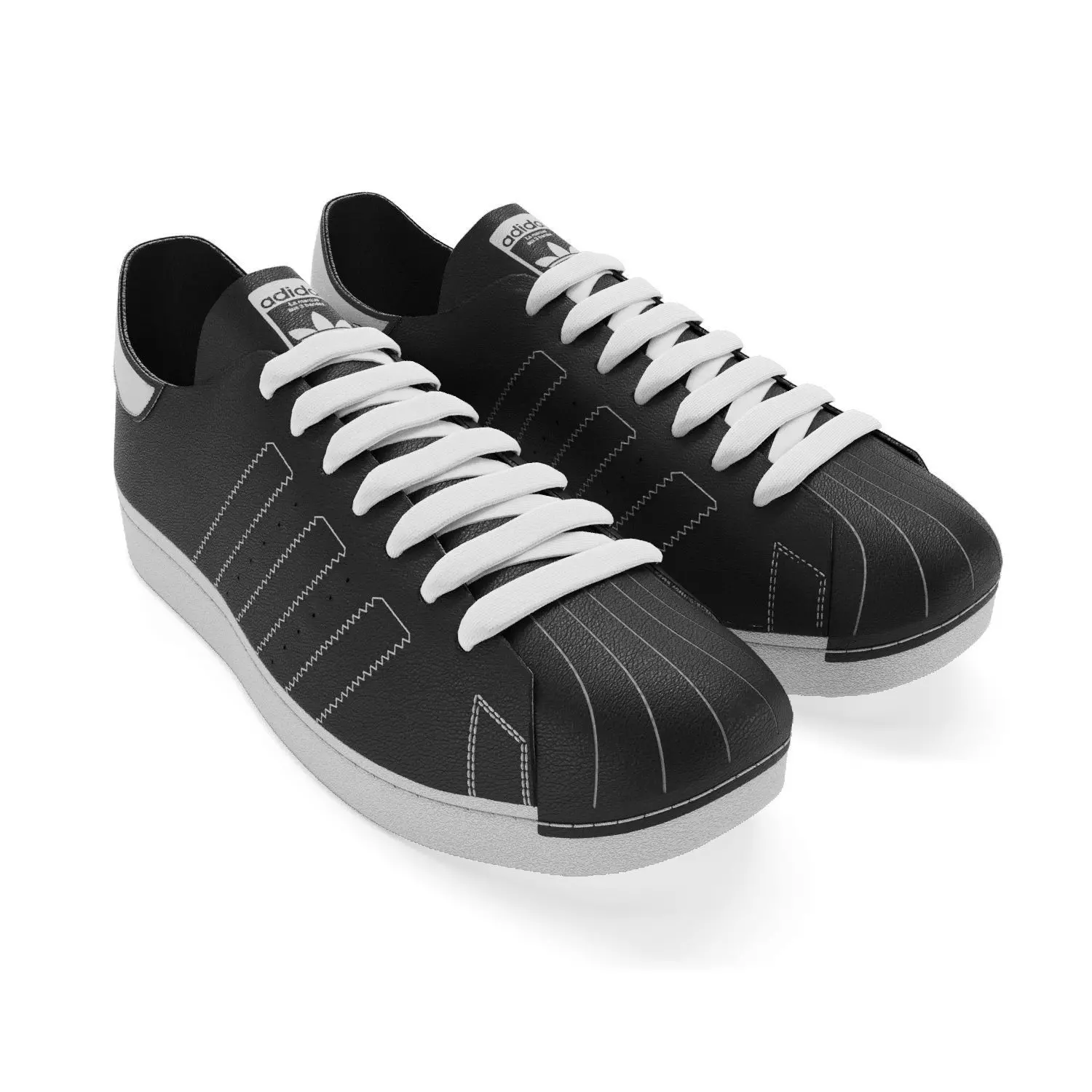 Sneakers Superstar 3D model 3D model_0