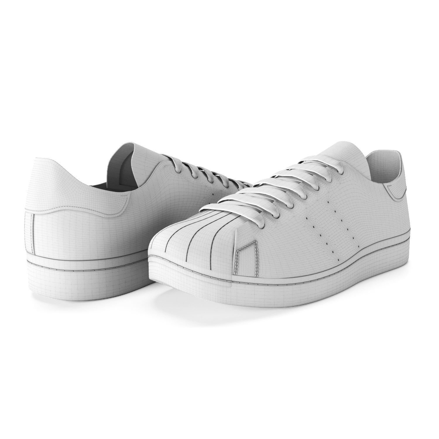 Sneakers Superstar 3D model 3D model_6