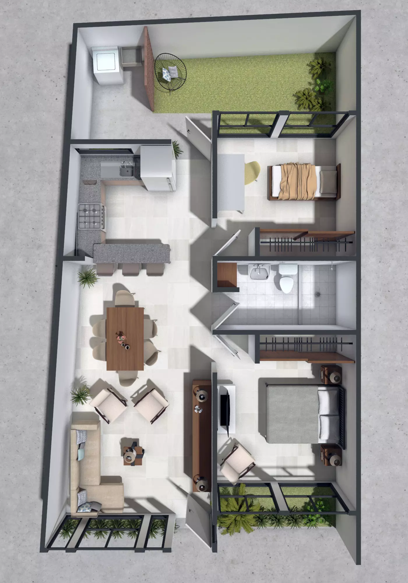 VISTA TOP CASA 3D model_0