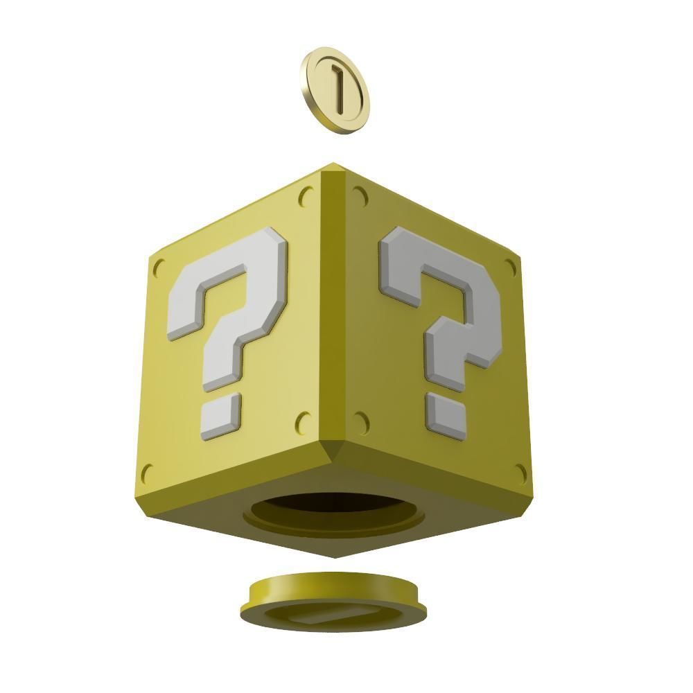 HittingBlock Piggy Bank 3D print model_1