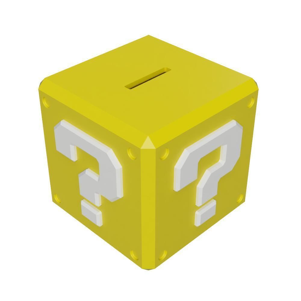 HittingBlock Piggy Bank 3D print model_2