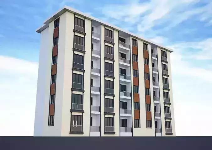 Ornate building 3d model 9