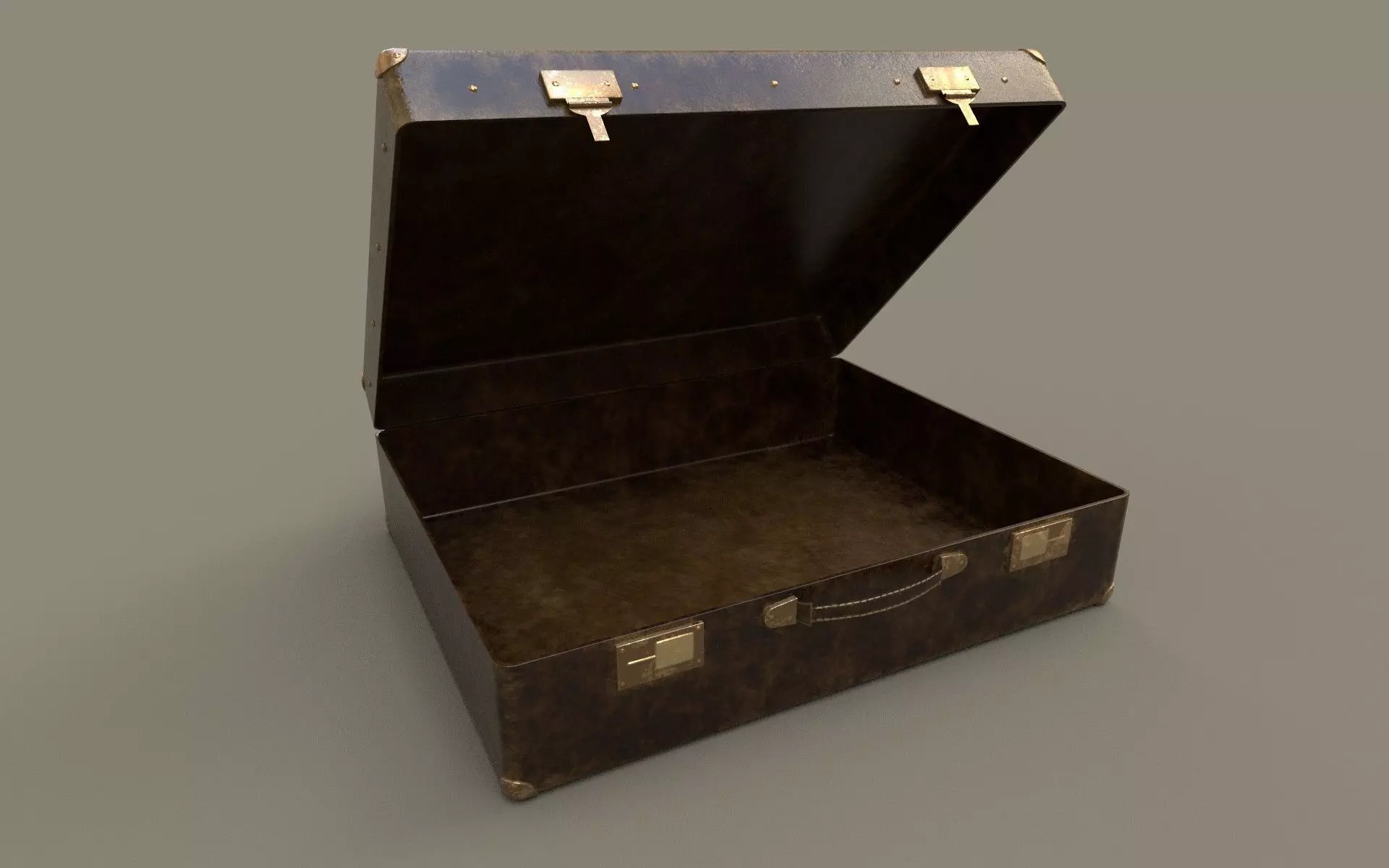 Briefcase game-ready Low-poly 3D model_0