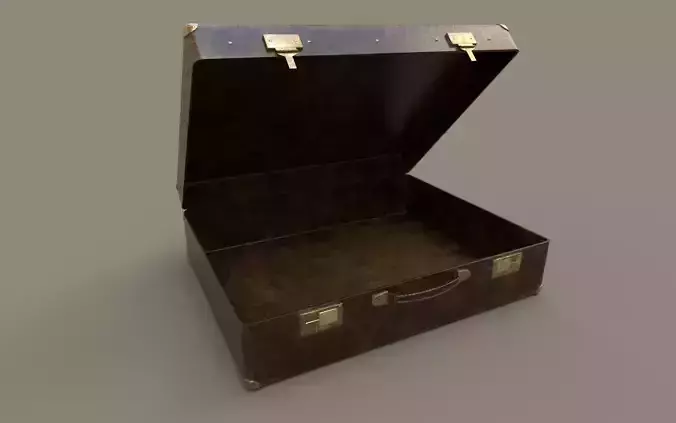 Briefcase game-ready Low-poly 3D model