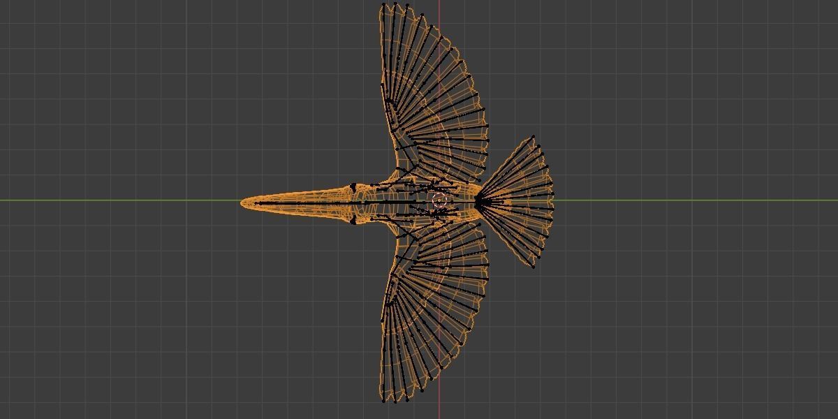 Toucan Low-poly 3D model_2