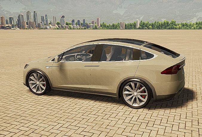 3d Twinmotion Car model - Tesla X 3D model