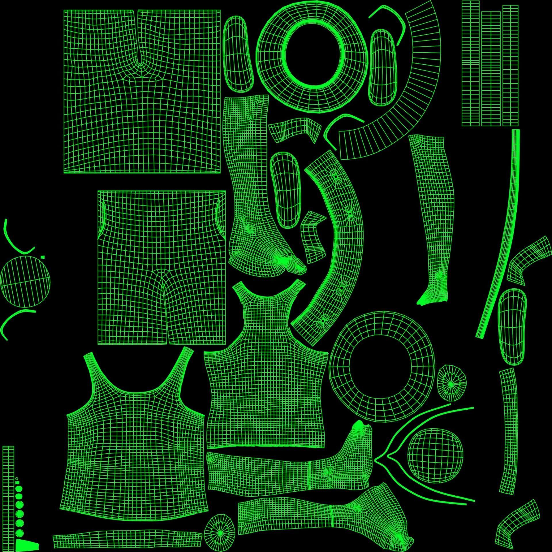 Foreigner man wearing shirt and hat 3D model_19