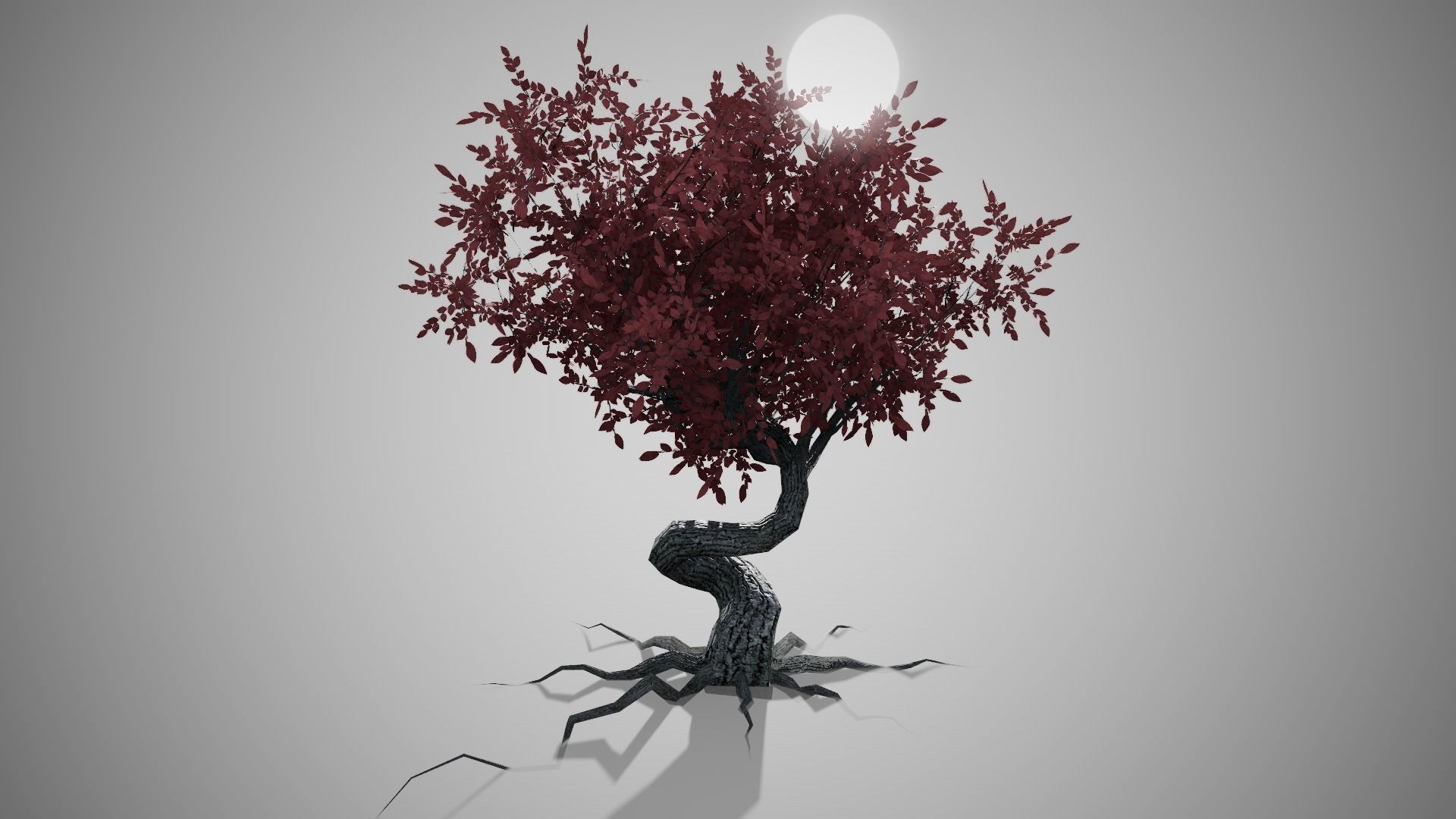 Fantasy Tree LODS Low-poly 3D model_4