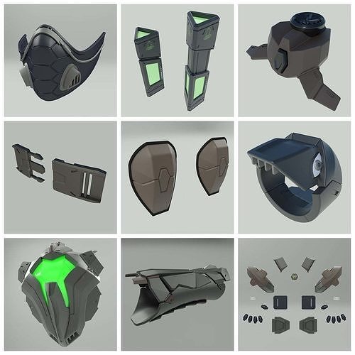 Valorant Viper 3D models Mega set 3D Model Collection
