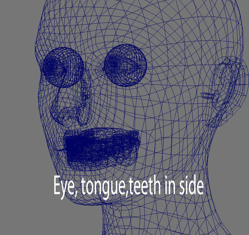 female 3d model base mesh Low-poly 3D model_24