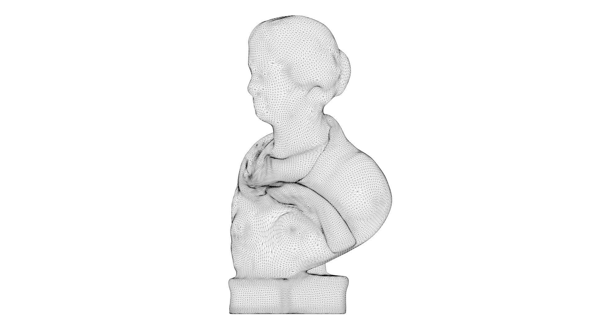 3D PRINTING - ROMAN STATUE - MELITINE 3D print model_22
