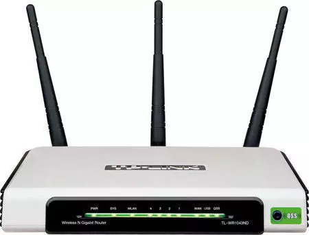 ROUTER MODEL wireless with two antennas Free 3D model_1