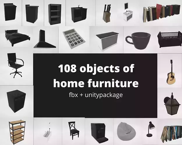 108 MODELS OBJECT HOME FURNITURE INTERRIOR 
