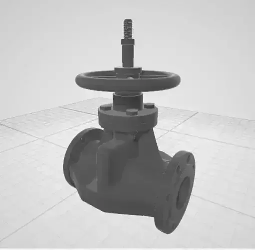 Modeler 3D gate valve 3D model