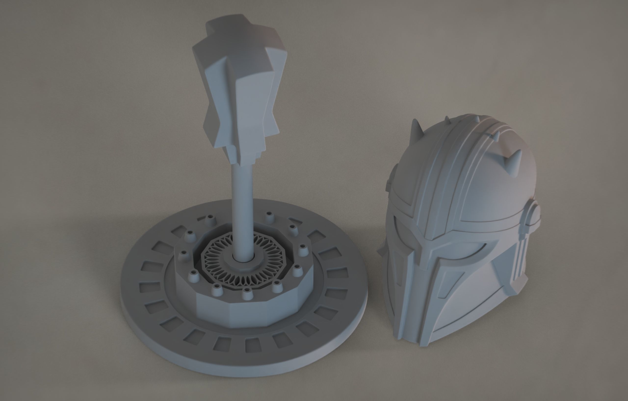 Mandalorian The Armorer 3D print model_1