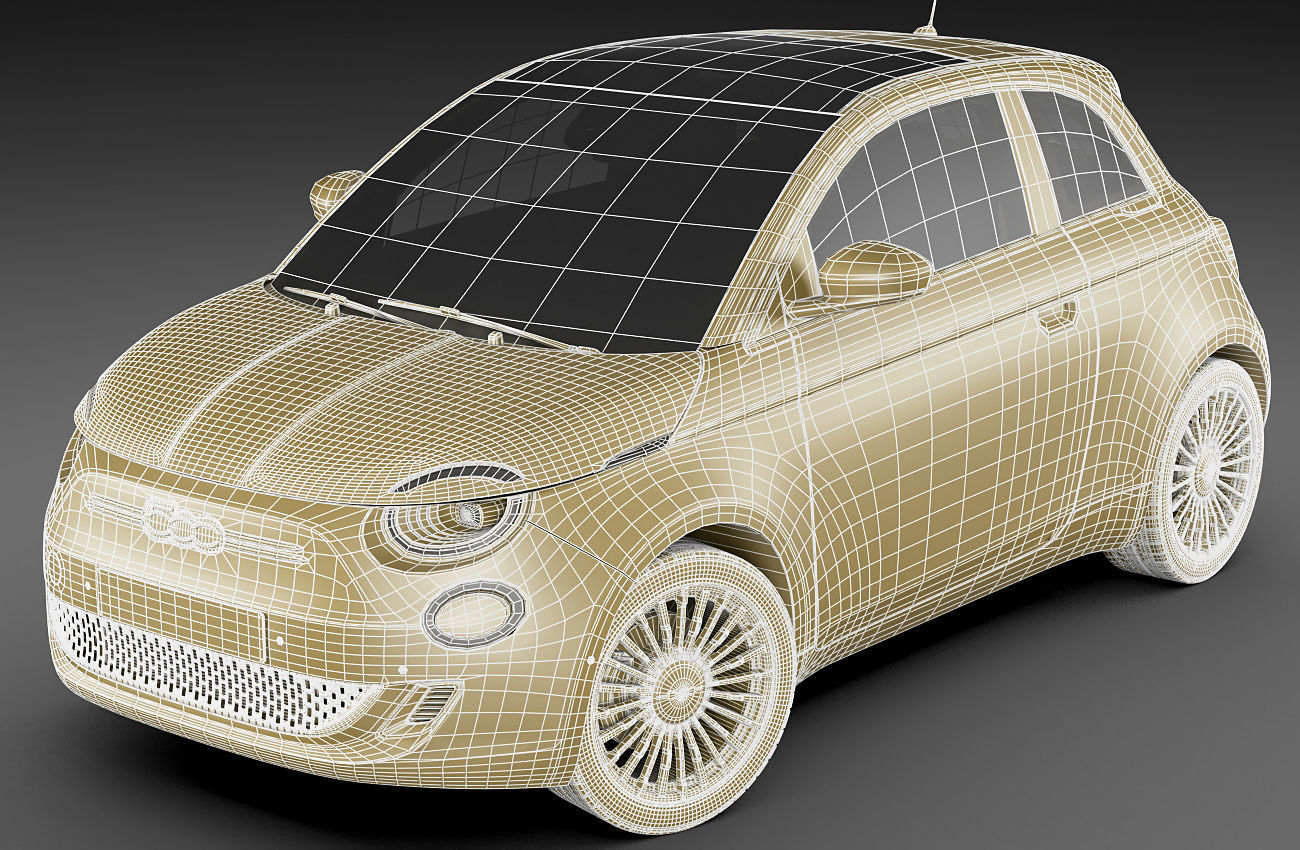 Fiat 500 2021 La Prima 3D model_22