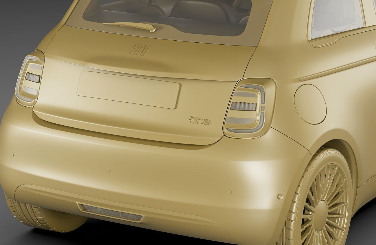 Fiat 500 2021 La Prima 3D model_21