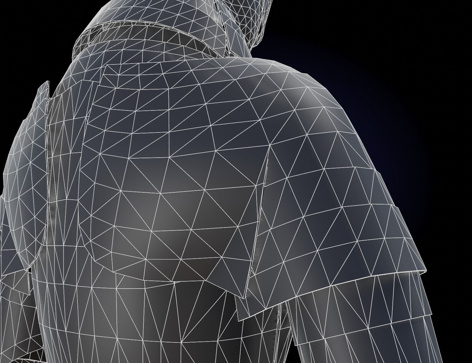 Medieval Knight Armor Low-poly 3D model_11