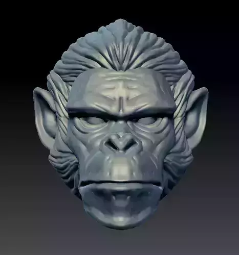 head monkey Zodiac 3D print model