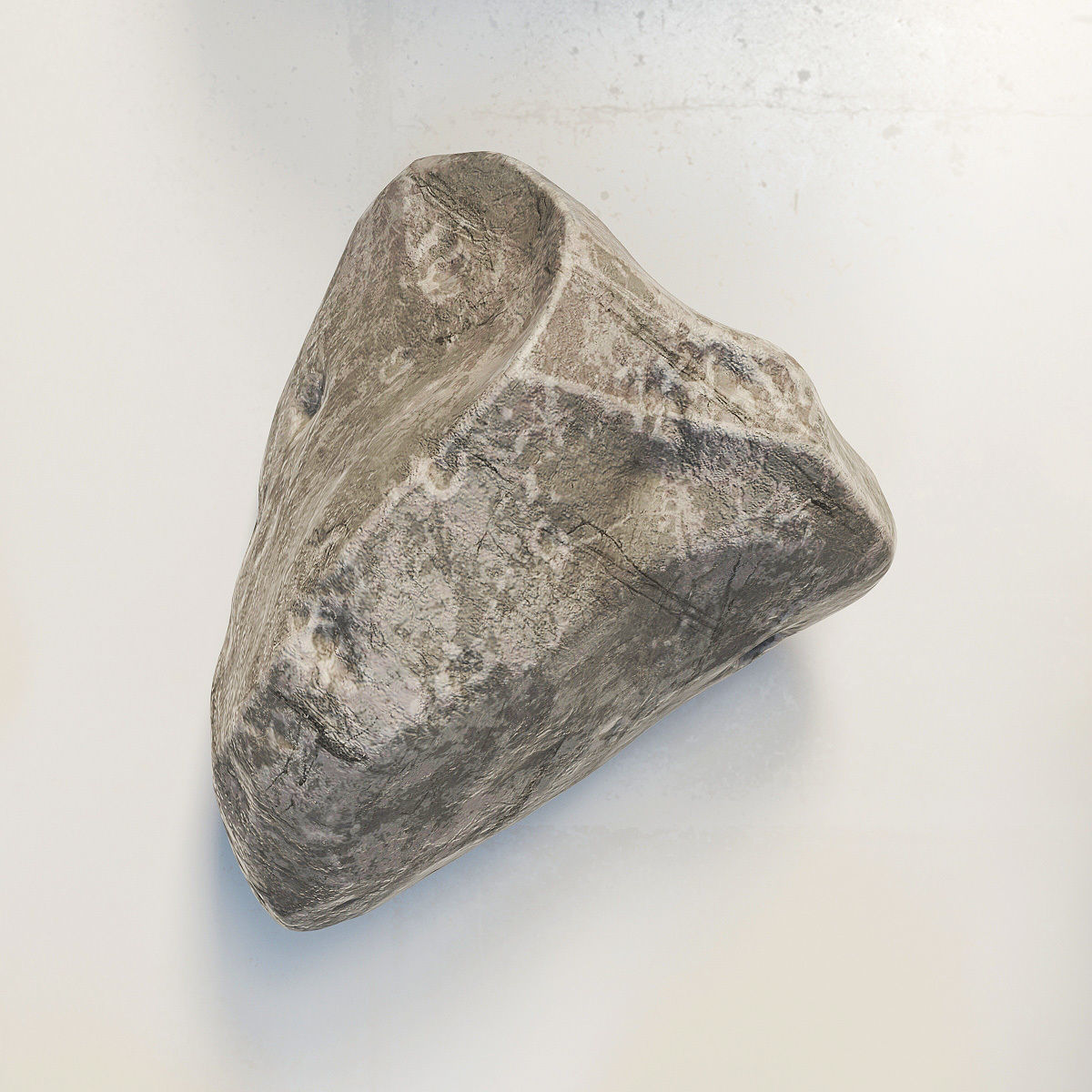 Stone rock river splinter n1a 3D model_9